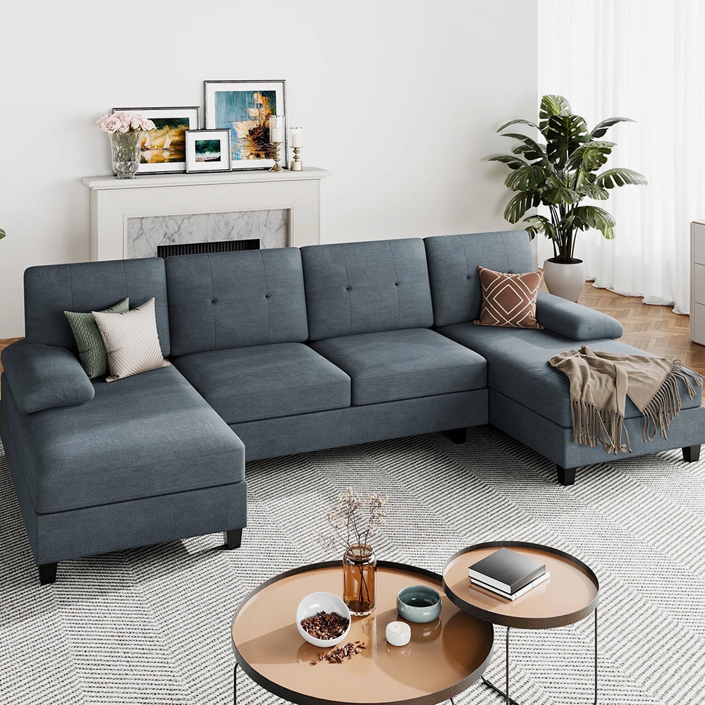 Sofa Couch with Double Chaise - تصویر 3